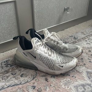 Nike Air Max 270 White and Black Sneakers